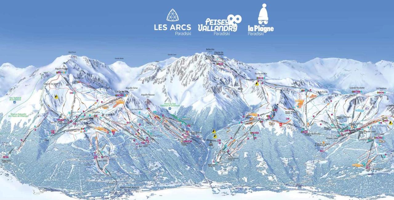 Arc 1950 Appt Luxe 2-4Pers -Skis Aux Pieds-Spa-Piscines Interieure Et Exterieure-Sauna-Hammam Les Arcs  Exteriör bild